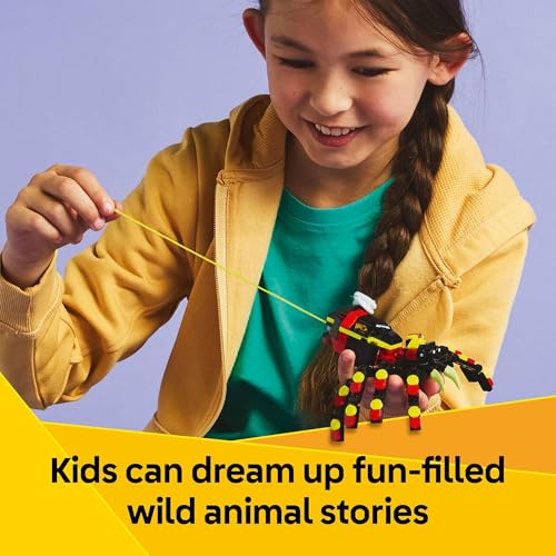 LEGO CREATOR 31159 JUGUETE DE ARAÑA SORPRENDENTE DE ANIMALES SALVAJES 3 EN 1 JUGUETE DE CONSTRUCCIÓN CON 3 OPCIONES - 3