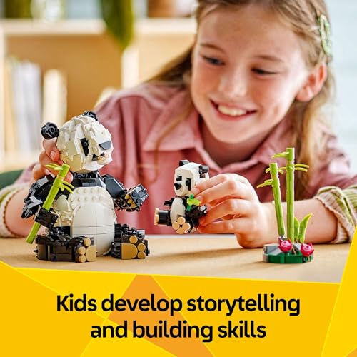 LEGO CREATOR 3 EN 1 FAMILIA DE PANDAS SALVAJES KIT DE JUGUETES DE CONSTRUCCIÓN PARA NIÑOS CON 3 OPCIONES DE CONSTRUCCIÓN PANDA - 5