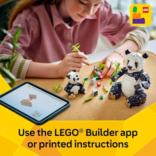 LEGO CREATOR 3 EN 1 FAMILIA DE PANDAS SALVAJES KIT DE JUGUETES DE CONSTRUCCIÓN PARA NIÑOS CON 3 OPCIONES DE CONSTRUCCIÓN PANDA - 6