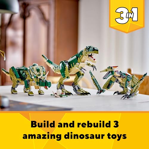 LEGO CREATOR 3 EN 1 T REX TOY JUEGO DE CONSTRUCCIÓN DE JUGUETE DE DINOSAURIO PARA NIÑOS NIÑOS Y NIÑAS A PARTIR DE 9 AÑOS 3 - 2