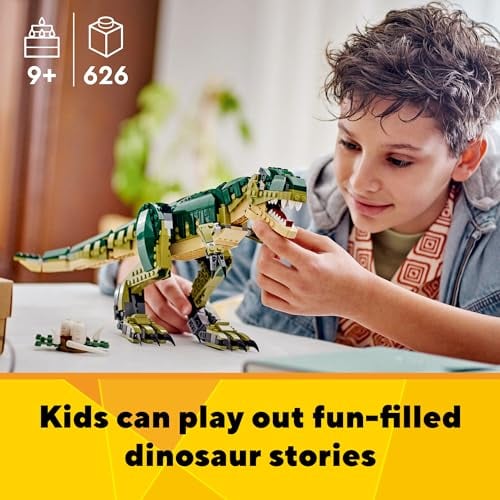 LEGO CREATOR 3 EN 1 T REX TOY JUEGO DE CONSTRUCCIÓN DE JUGUETE DE DINOSAURIO PARA NIÑOS NIÑOS Y NIÑAS A PARTIR DE 9 AÑOS 3 - 3