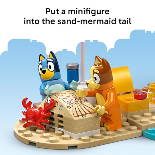LEGO BLUEY VIAJE EN AUTO FAMILIAR Y PLAYA DE BLUEY JUGUETE DE CONSTRUCCIÓN EDUCATIVO PARA NIÑOS DE 4 AÑOS INCLUYE - 6