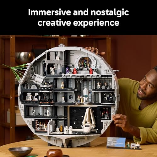 LEGO STAR WARS JUEGO DE CONSTRUCCIÓN DE ESTRELLA DE LA MUERTE PARA ADULTOS MAYORES DE 18 AÑOS COLECCIONABLE Y DECORACIÓN - 3