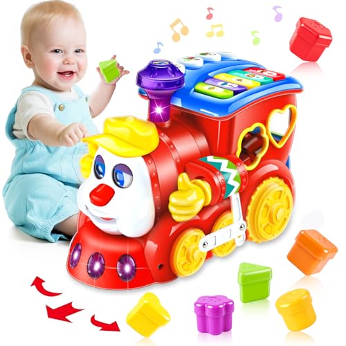 JUGUETES PARA BEBÉS DE 2 AÑOS DE EDAD REGALO DE TREN MUSICAL JUGUETES PARA BEBÉS DE 18 A 24 MESES APRENDIZAJE EDUCATIVO TEMPRANO - 1