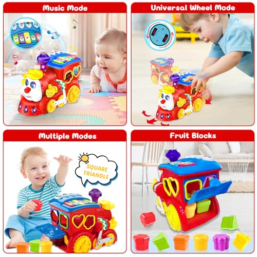 JUGUETES PARA BEBÉS DE 2 AÑOS DE EDAD REGALO DE TREN MUSICAL JUGUETES PARA BEBÉS DE 18 A 24 MESES APRENDIZAJE EDUCATIVO TEMPRANO - 5