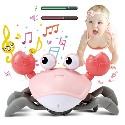 CONTROL FUTURE JUGUETES PARA BEBÉS NIÑAS PARA TIEMPO BOCA ABAJO CANGREJO QUE GATEA ROSA BEBÉS MONTESSORI JUGUETE DE APRENDIZAJE - 1