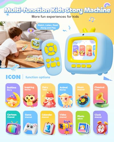 MÁQUINA DE HISTORIAS PARA NIÑOS CON JUGUETES DE TV PARA NIÑOS DE 3 A 8 AÑOS JUGUETES PARA NIÑOS PEQUEÑOS CON REPRODUCTOR - 2