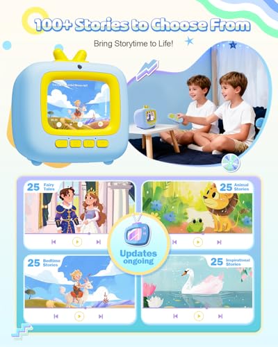 MÁQUINA DE HISTORIAS PARA NIÑOS CON JUGUETES DE TV PARA NIÑOS DE 3 A 8 AÑOS JUGUETES PARA NIÑOS PEQUEÑOS CON REPRODUCTOR - 4