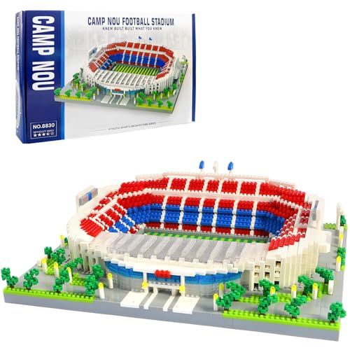 JUEGO DE BLOQUES DE CONSTRUCCIÓN DE ESTADIOS DE FÚTBOL DE BARCELONA MODELO DE BLOQUE DE CONSTRUCCIÓN DE ESTADIO DE FÚTBOL CAMP - 1