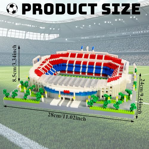 JUEGO DE BLOQUES DE CONSTRUCCIÓN DE ESTADIOS DE FÚTBOL DE BARCELONA MODELO DE BLOQUE DE CONSTRUCCIÓN DE ESTADIO DE FÚTBOL CAMP - 2