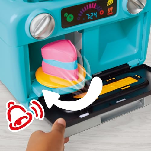PLAYDOH SUPER SLICE CAKE PLAYSET HORNO DE JUGUETE CON ACCESORIOS DE COCINA Y 11 LATAS COMPUESTAS DE MODELADO ARTES - 2