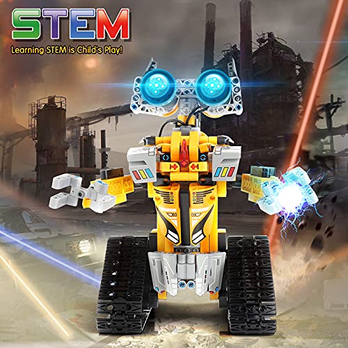 SILLBIRD KIT DE CONSTRUCCIÓN DE ROBOT CON CONTROL REMOTO REGALOS STEM PARA NIÑOS DE 8 A 13 AÑOS CODIFICACIÓN DE JUGUETES - 4