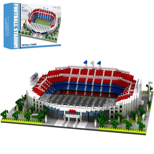 CAXIMSY CONJUNTOS DE BLOQUES DE CONSTRUCCIÓN DE ESTADIOS DE FÚTBOL ESTILO BARCELONA JUGUETES DE ARQUITECTURA DE FÚTBOL KITS - 1
