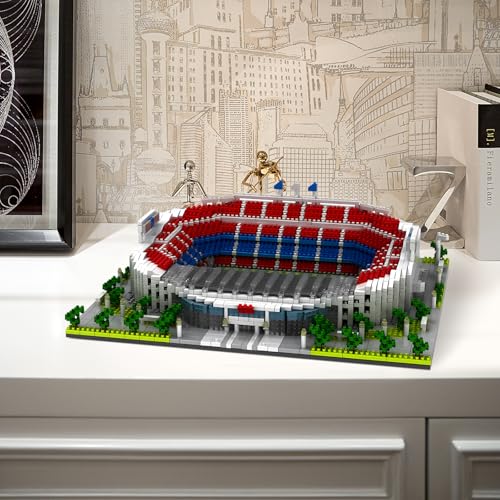 CAXIMSY CONJUNTOS DE BLOQUES DE CONSTRUCCIÓN DE ESTADIOS DE FÚTBOL ESTILO BARCELONA JUGUETES DE ARQUITECTURA DE FÚTBOL KITS - 4