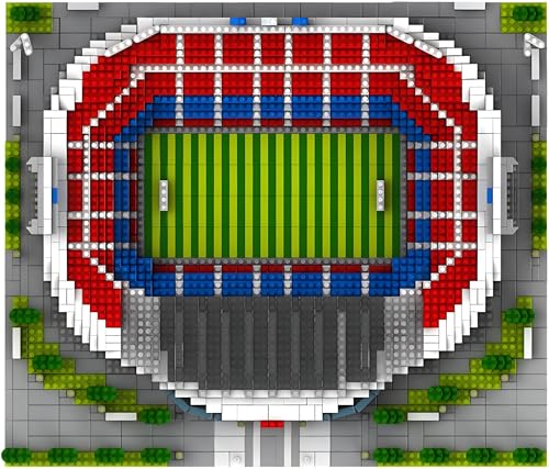 CAXIMSY CONJUNTOS DE BLOQUES DE CONSTRUCCIÓN DE ESTADIOS DE FÚTBOL ESTILO BARCELONA JUGUETES DE ARQUITECTURA DE FÚTBOL KITS - 5