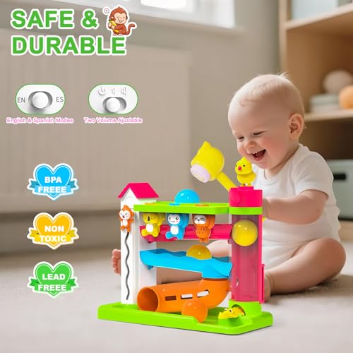 VOILBTOY JUGUETE MUSICAL PARA NIÑOS DE 12 AÑOS JUGUETES EDUCATIVOS PARA BEBÉS DE 1218 MESES JUGUETE DE BOLAS CON INGLÉS - 2