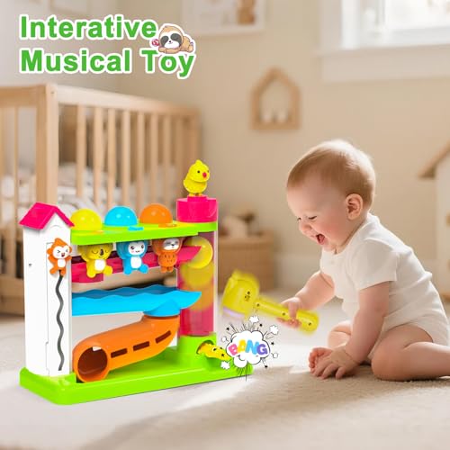 VOILBTOY JUGUETE MUSICAL PARA NIÑOS DE 12 AÑOS JUGUETES EDUCATIVOS PARA BEBÉS DE 1218 MESES JUGUETE DE BOLAS CON INGLÉS - 4