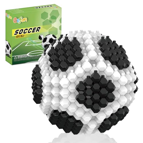 BEFUN SOCCER BUILDING BLOCK SET 215 PIECES CHALLENGING STEM KIT FOR ADULTS TEENS 14 3D MINI SOCCER MODEL EDUCATIONAL TOY STRESS - 1