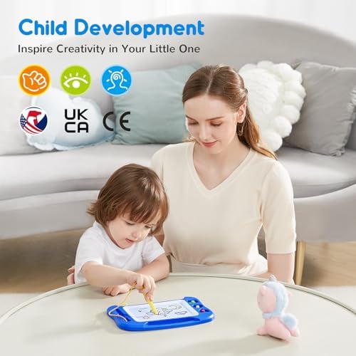 SGILE PIZARRA MAGNÉTICA PARA DIBUJAR PARA NIÑOS JUGUETES PARA NIÑOS PEQUEÑOS DE 1 2 Y 3 AÑOS 9871 PULGADAS PIZARRA - 3