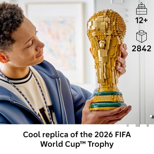 CONJUNTO DE CONSTRUCCIÓN DEL TROFEO OFICIAL DEL MUNDIAL DE LA FIFA DE LEGO EDICIONES KIT PARA EXHIBICIÓN EN DORMITORIO OFICINA - 2