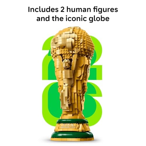 CONJUNTO DE CONSTRUCCIÓN DEL TROFEO OFICIAL DEL MUNDIAL DE LA FIFA DE LEGO EDICIONES KIT PARA EXHIBICIÓN EN DORMITORIO OFICINA - 3