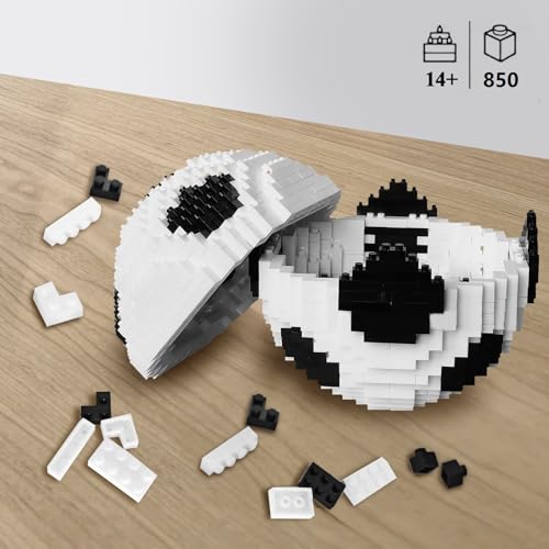 JUEGO DE CONSTRUCCIÓN DE BALÓN DE FÚTBOL DESAFIANTE JUGUETE EDUCATIVO STEM DE MICROLADRILLOS PARA DECORACIÓN DEL HOGAR REGALO - 3