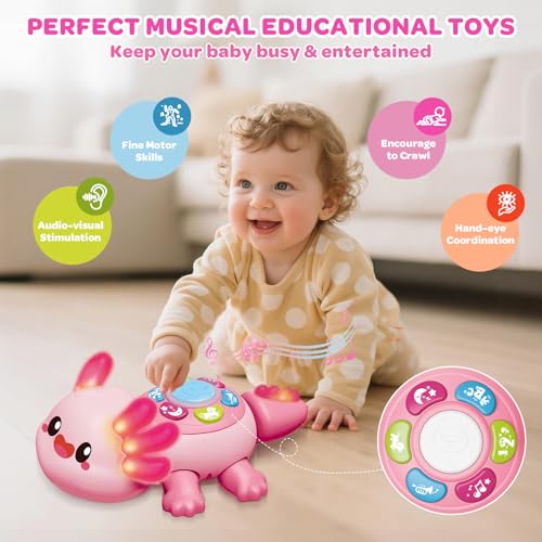 JUGUETES PARA BEBÉS DE 6 A 12 MESES JUGUETE LUMINOSO PARA TIEMPO DE BARRIGA DE 12 A 18 MESES JUGUETE MUSICAL EDUCATIVO TEMPRANO - 4