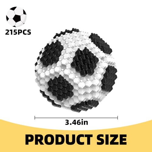 KADELE DIVERTIDO JUEGO DE CONSTRUCCIÓN DE FÚTBOL DE 215 PIEZAS BLOQUES DE CONSTRUCCIÓN STEM EXTREMADAMENTE DESAFIANTES - 2