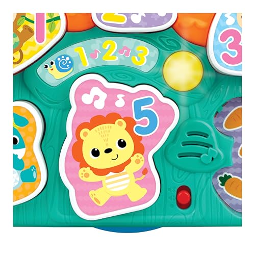 WINFUN LIGHTS N SOUNDS ANIMAL PUZZLE ROMPECABEZAS INTERACTIVO PARA NIÑOS PEQUEÑOS CON 6 PIEZAS DE ANIMALES GRUESOS LUCES MÚSICA - 3