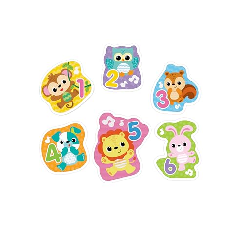 WINFUN LIGHTS N SOUNDS ANIMAL PUZZLE ROMPECABEZAS INTERACTIVO PARA NIÑOS PEQUEÑOS CON 6 PIEZAS DE ANIMALES GRUESOS LUCES MÚSICA - 5