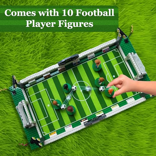 JUEGO DE BLOQUES DE CONSTRUCCIÓN DE CAMPO DE FÚTBOL COMPATIBLE CON JUEGO DE LEGO DE FÚTBOL LADRILLOS DE CONSTRUCCIÓN DE JUGUETE - 4