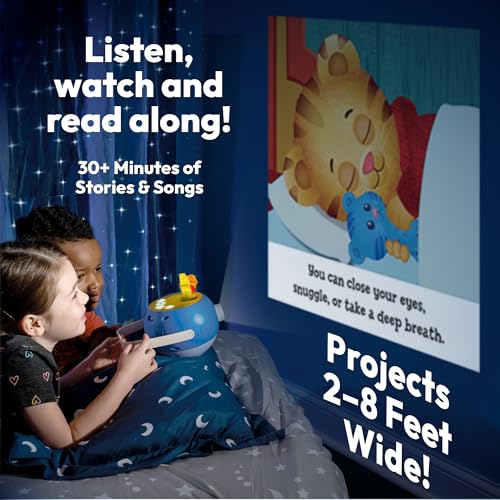 PROYECTOR DE LIBROS PARA NIÑOS 5 HISTORIAS DE DANIEL TIGER Y 5 HISTORIAS CLÁSICAS PARA LEER EN VOZ ALTA 10 CANCIONES Y LUZ - 2