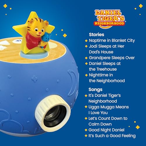 PROYECTOR DE LIBROS PARA NIÑOS 5 HISTORIAS DE DANIEL TIGER Y 5 HISTORIAS CLÁSICAS PARA LEER EN VOZ ALTA 10 CANCIONES Y LUZ - 4