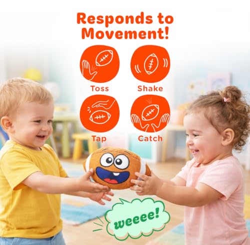 MOVE2PLAY JUGUETE DIVERTIDO E INTERACTIVO CON MÚSICA Y EFECTOS DE SONIDO PARA NIÑOS Y NIÑAS PELOTA PARA NIÑOS PEQUEÑOS Y BEBÉS 6 - 3