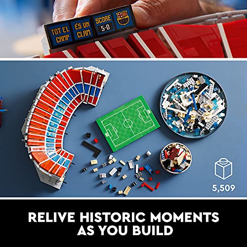 LEGO ICONS CAMP NOU FC BARCELONA SOCCER STADIUM 10284 KIT DE CONSTRUCCIÓN GRANDE PARA ADULTOS IDEA DE REGALO - 3