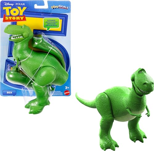 FIGURA DE ACCIÓN MATTEL DISNEY Y PIXAR TOY STORY 5 REX ESCALA DE JUEGO DE 7 PULGADAS 1 PERSONAJE CLAVE MÁS DE 8 - 1