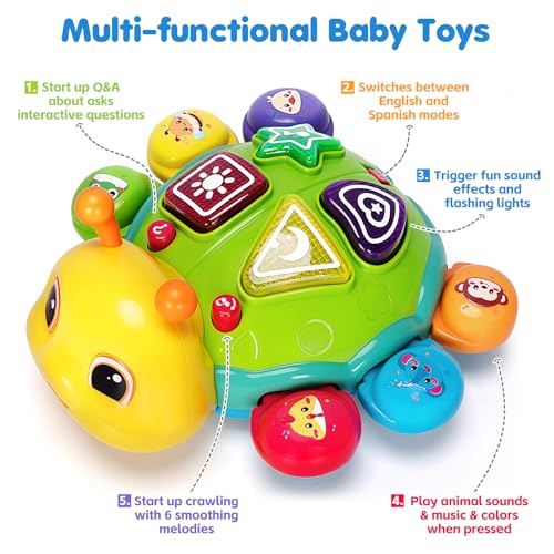 JUGUETES DE GATEO PARA BEBÉS DE 6 A 12 MESES JUGUETES MUSICALES PARA BEBÉS DE 7 8 9 10 11 MESES JUGUETE EDUCATIVO DE APRENDIZAJE - 2