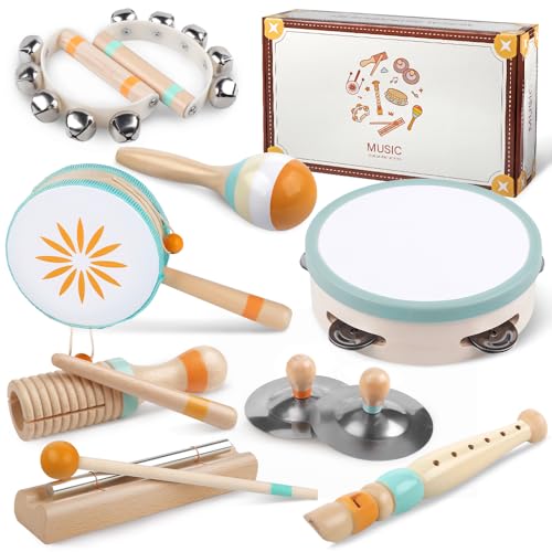 INSTRUMENTOS MUSICALES PARA NIÑOS PEQUEÑOS JUGUETES MUSICALES DE MADERA MONTESSORI PARA BEBÉS DE 13 AÑOS JUGUETES - 1