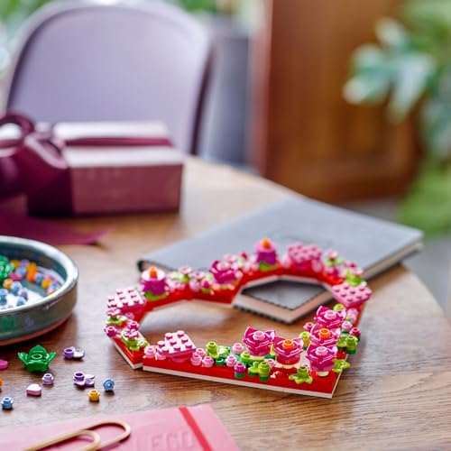 LEGO JUEGO DE JUGUETES DE CONSTRUCCIÓN DE ADORNOS DE CORAZÓN IDEA DIVERTIDA DE ARTES Y MANUALIDADES PARA NIÑAS Y NIÑOS A PARTIR - 3