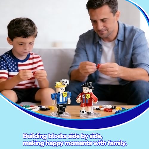24 IN 1 TOYS BOX SOCCER TOYS SOCCER GIFTS FOR BOYS GIRLS SOCCER BUILDING BLOCK SET 46812 YEARS OLD BIRTHDAY GIFT STUFF KIDS - 5