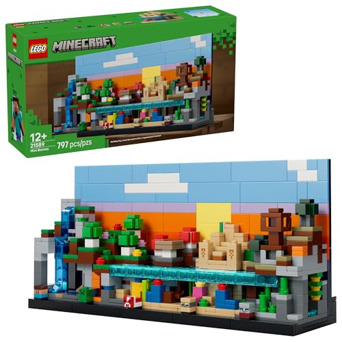 LEGO MINECRAFT MINI BIOMES JUGUETE DE CONSTRUCCIÓN Y SIMULACIÓN PARA NIÑOS Y NIÑAS JUEGO DE VIDEOJUEGOS Y FIGURAS DE JUGUETE - 1