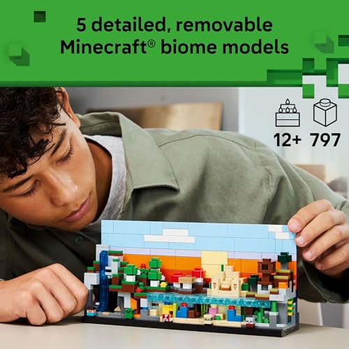 LEGO MINECRAFT MINI BIOMES JUGUETE DE CONSTRUCCIÓN Y SIMULACIÓN PARA NIÑOS Y NIÑAS JUEGO DE VIDEOJUEGOS Y FIGURAS DE JUGUETE - 2