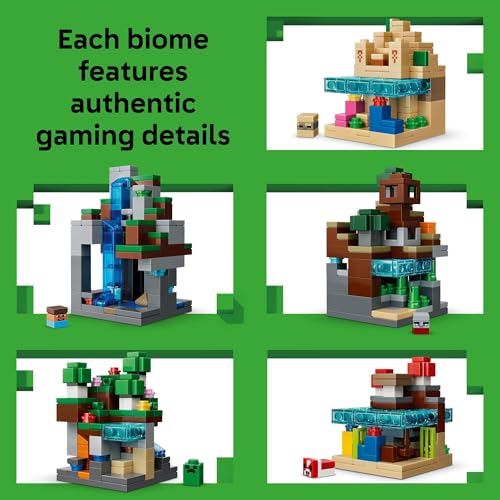 LEGO MINECRAFT MINI BIOMES JUGUETE DE CONSTRUCCIÓN Y SIMULACIÓN PARA NIÑOS Y NIÑAS JUEGO DE VIDEOJUEGOS Y FIGURAS DE JUGUETE - 3