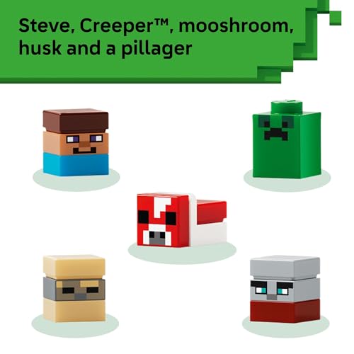 LEGO MINECRAFT MINI BIOMES JUGUETE DE CONSTRUCCIÓN Y SIMULACIÓN PARA NIÑOS Y NIÑAS JUEGO DE VIDEOJUEGOS Y FIGURAS DE JUGUETE - 5