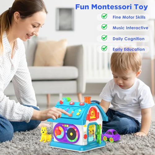 VAHOME JUGUETES MONTESSORI 14 EN 1 PARA NIÑOS DE 1 AÑO REGALOS PARA NIÑOS JUGUETE EDUCATIVO MUSICAL PARA BEBÉS DE 12 A 18 MESES - 2