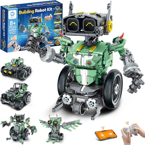 SILLBIRD KIT DE CONSTRUCCIÓN DE AUTOMÓVILES ROBOT CON CONTROL REMOTO PARA NIÑOS DE 8 A 14 AÑOS JUGUETE ROBÓTICO - 1