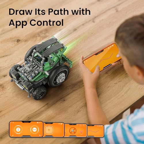 SILLBIRD KIT DE CONSTRUCCIÓN DE AUTOMÓVILES ROBOT CON CONTROL REMOTO PARA NIÑOS DE 8 A 14 AÑOS JUGUETE ROBÓTICO - 5