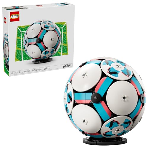 LEGO EDITIONS BALÓN DE FÚTBOL JUGUETE DE CONSTRUCCIÓN PARA NIÑOS DECORACIÓN DEPORTIVA COLECCIONABLE PARA NIÑOS Y NIÑAS A PARTIR - 1