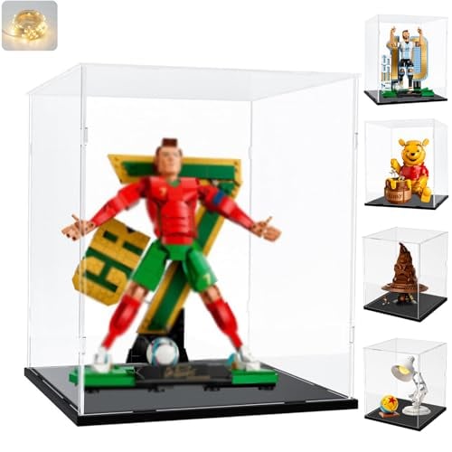 ESTUCHE DE EXHIBICIÓN DE ACRÍLICO GRUESO Y TRANSPARENTE PARA LEGO 76429 SOMBRERO SELECCIONADOR PARLANTE 10338 31152 43270 43238 - 1