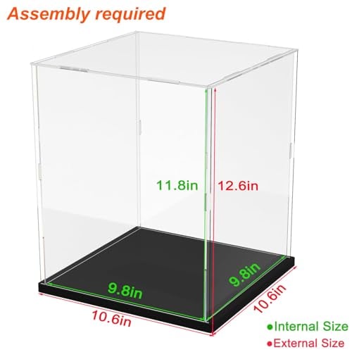 ESTUCHE DE EXHIBICIÓN DE ACRÍLICO GRUESO Y TRANSPARENTE PARA LEGO 76429 SOMBRERO SELECCIONADOR PARLANTE 10338 31152 43270 43238 - 2